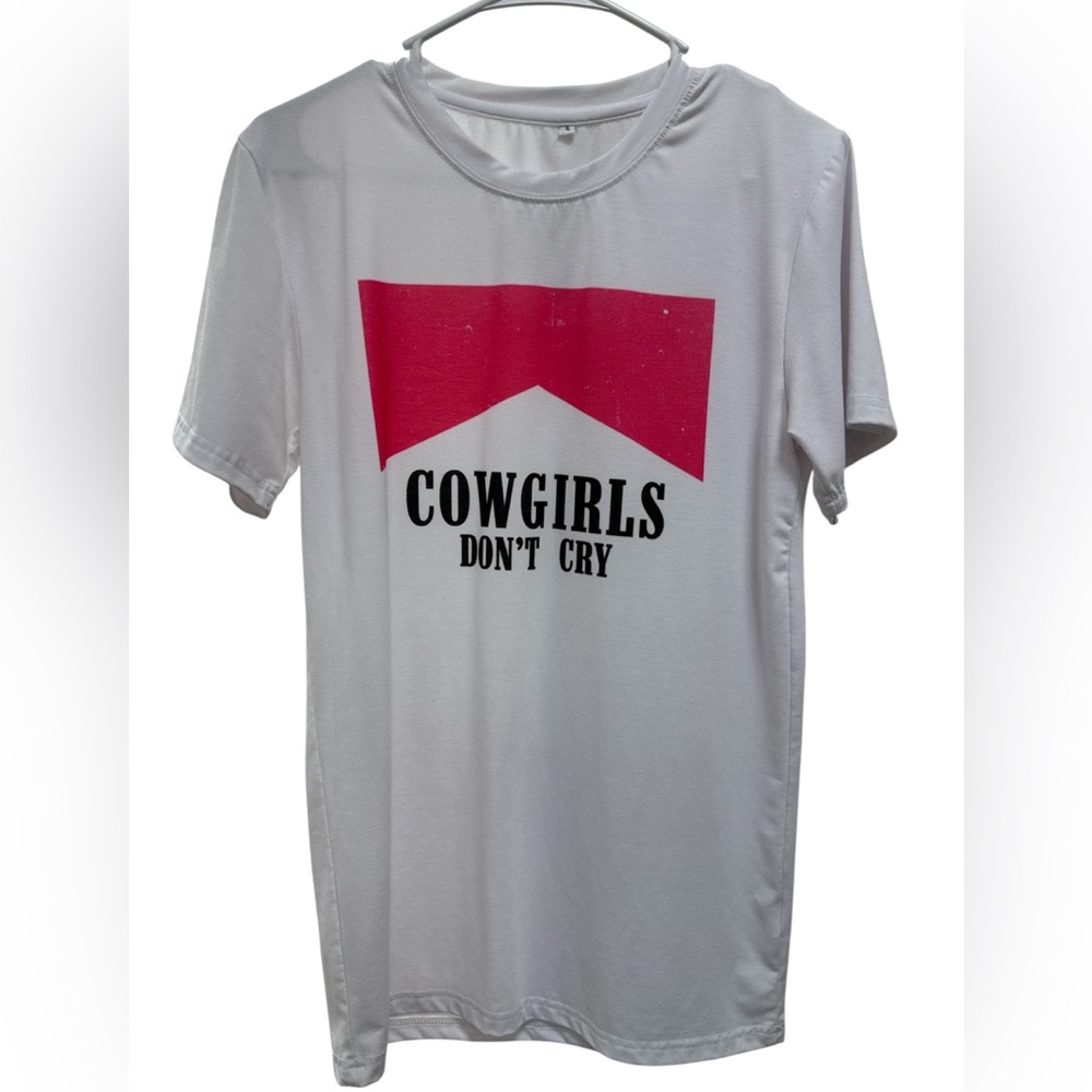 Cricut White Tee with Black Text